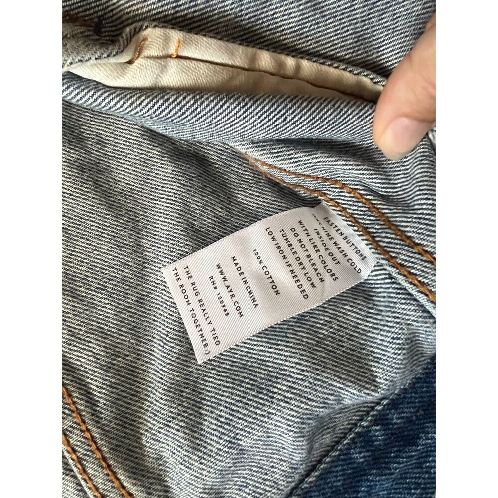 AYR The Ride or Fly Denim Jacket XS Lost + Found Medium Wash - Picture 10 of 11